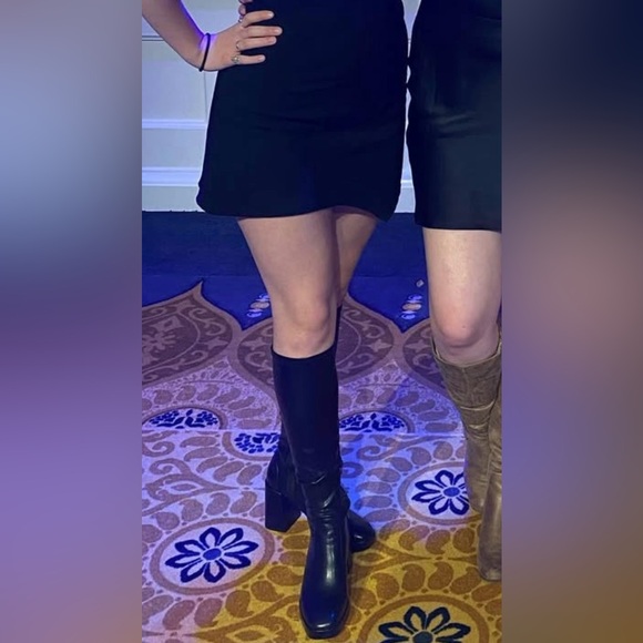 Pull and Bear Pleather knee high gogo boots - Picture 5 of 5